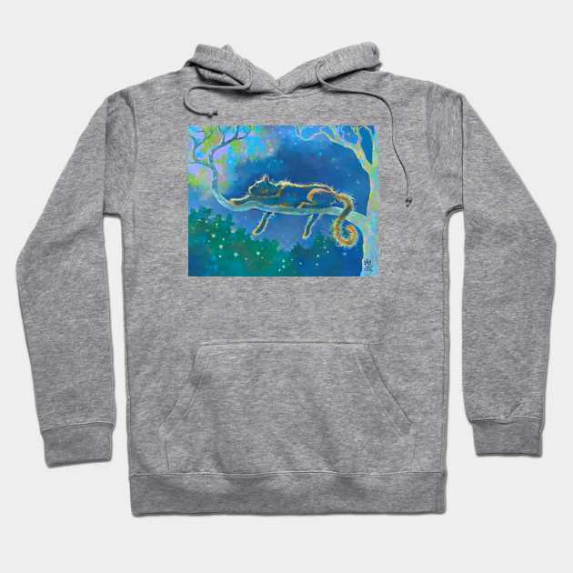 Surrealism-Stray Cat Hoodie by Anita Zotkina Art